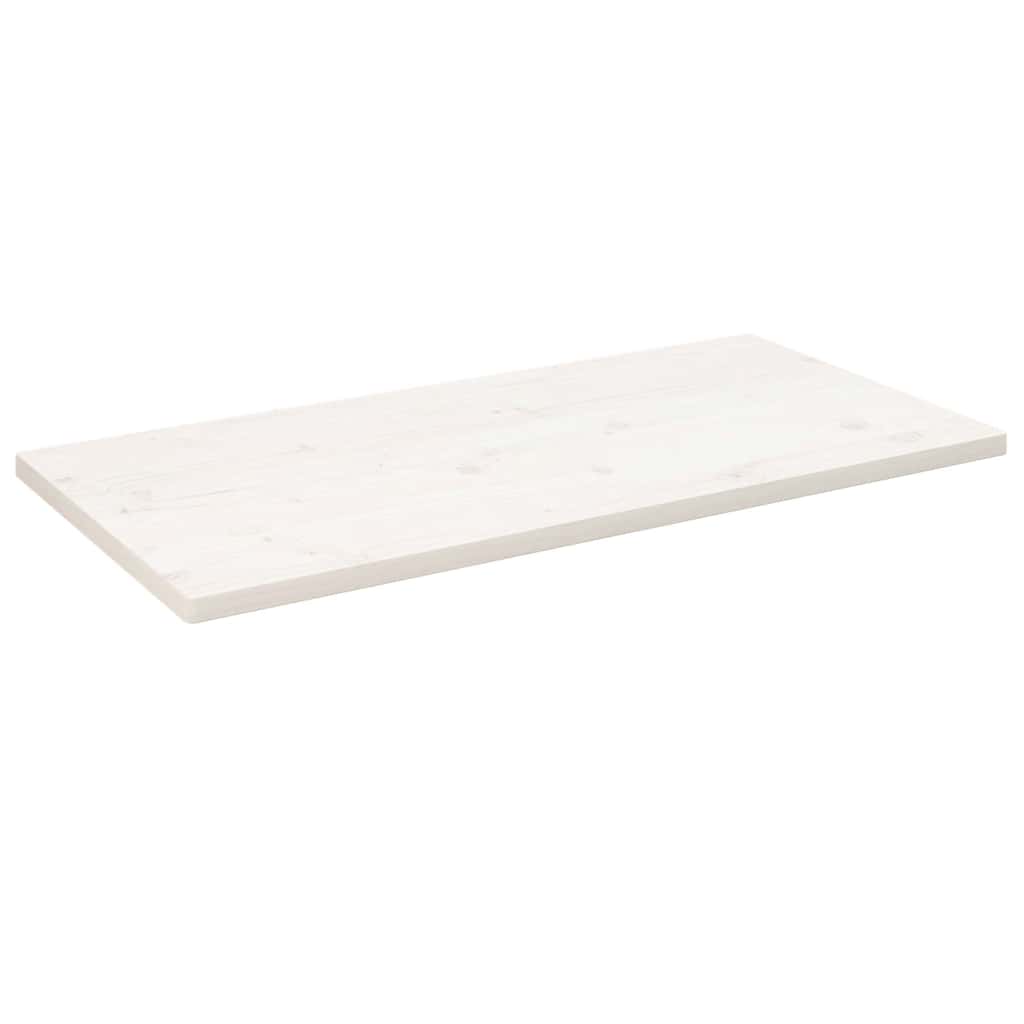 vidaXL Pöytälevy valkoinen 110x55x2,5 cm täysi mänty
